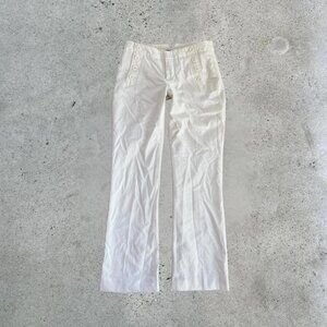2000s white low rise pants